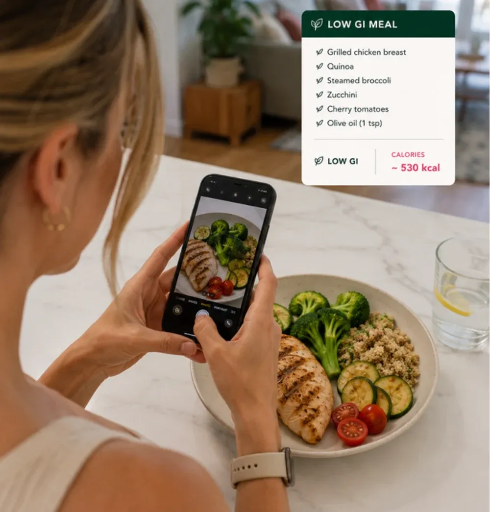 Whole food meal from the program